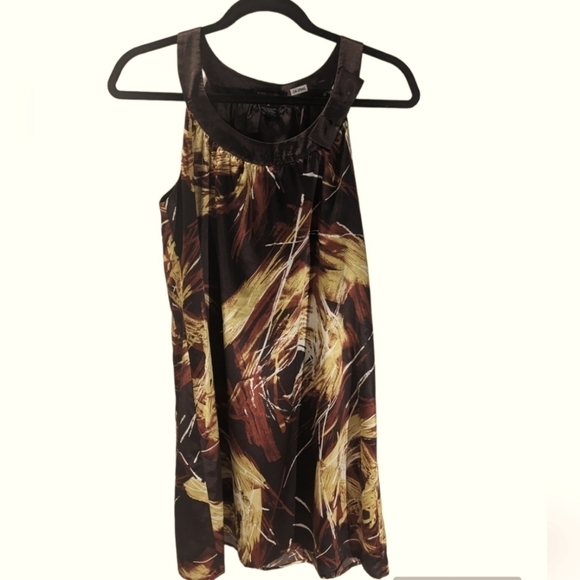 BCBGMaxazria brown formal dress for summer size Medium . great condition - Picture 1 of 5
